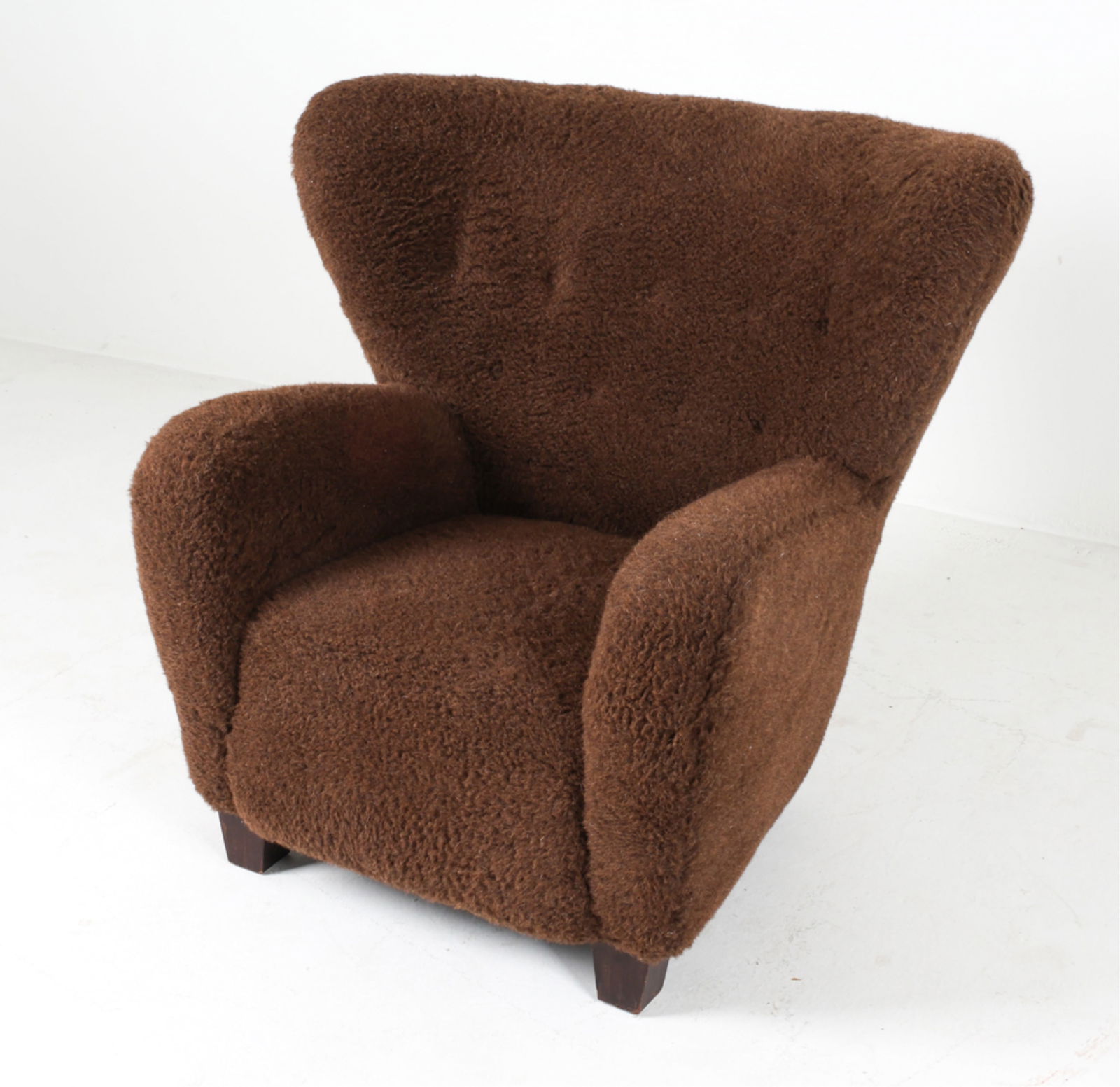MANNER OF FLEMMING LASSEN SHEEPS WOOL LOUNGE CHAIR (1 of 14)