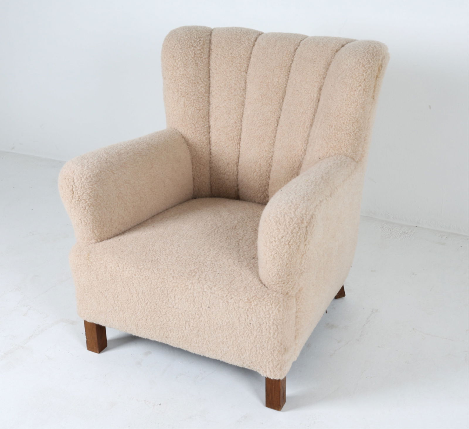 MANNER OF MARTA BLOMSTEDT SHEEP'S WOOL ARMCHAIR (1 of 17)