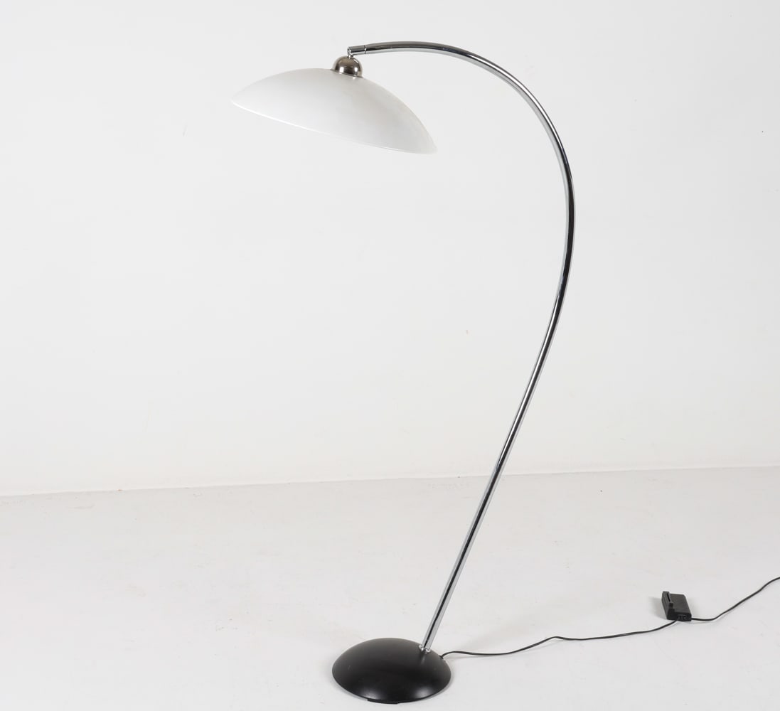 DANISH CHROME ARC FLOOR LAMP FROM AWSSI (1 of 13)