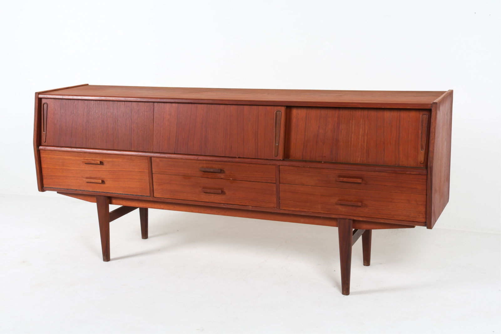 DANISH SCULPTURAL TEAK SIDEBOARD, C.1960'S (1 of 20)