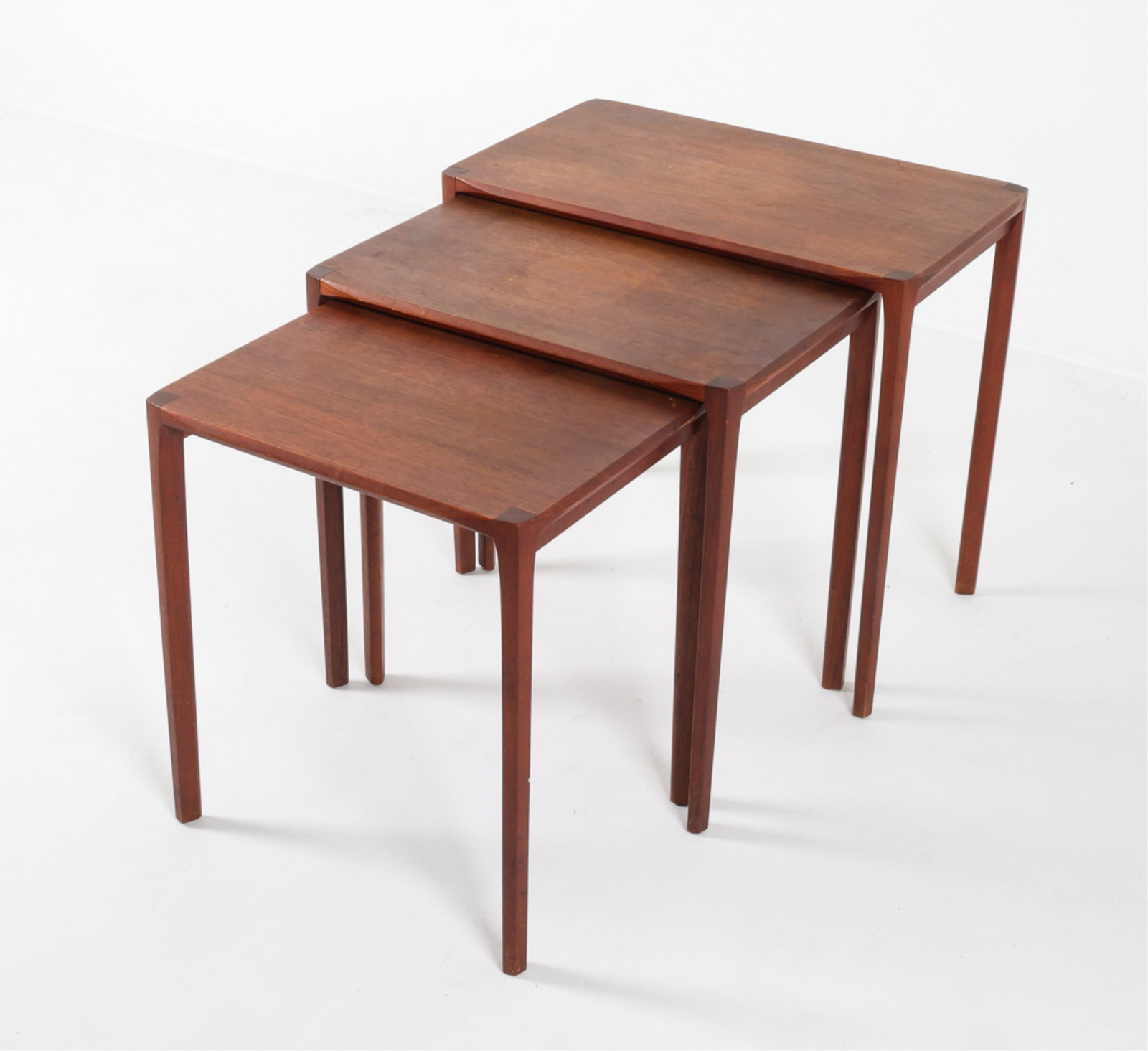 DANISH TEAK NESTING TABLES, CIRCA 1970'S (1 of 16)