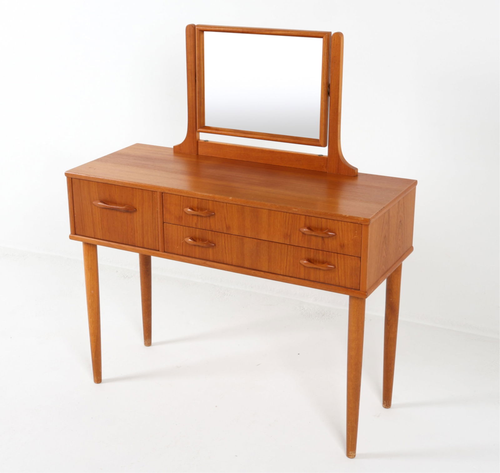 DANISH TEAK VANITY DESK, CIRCA 1960'S (1 of 15)
