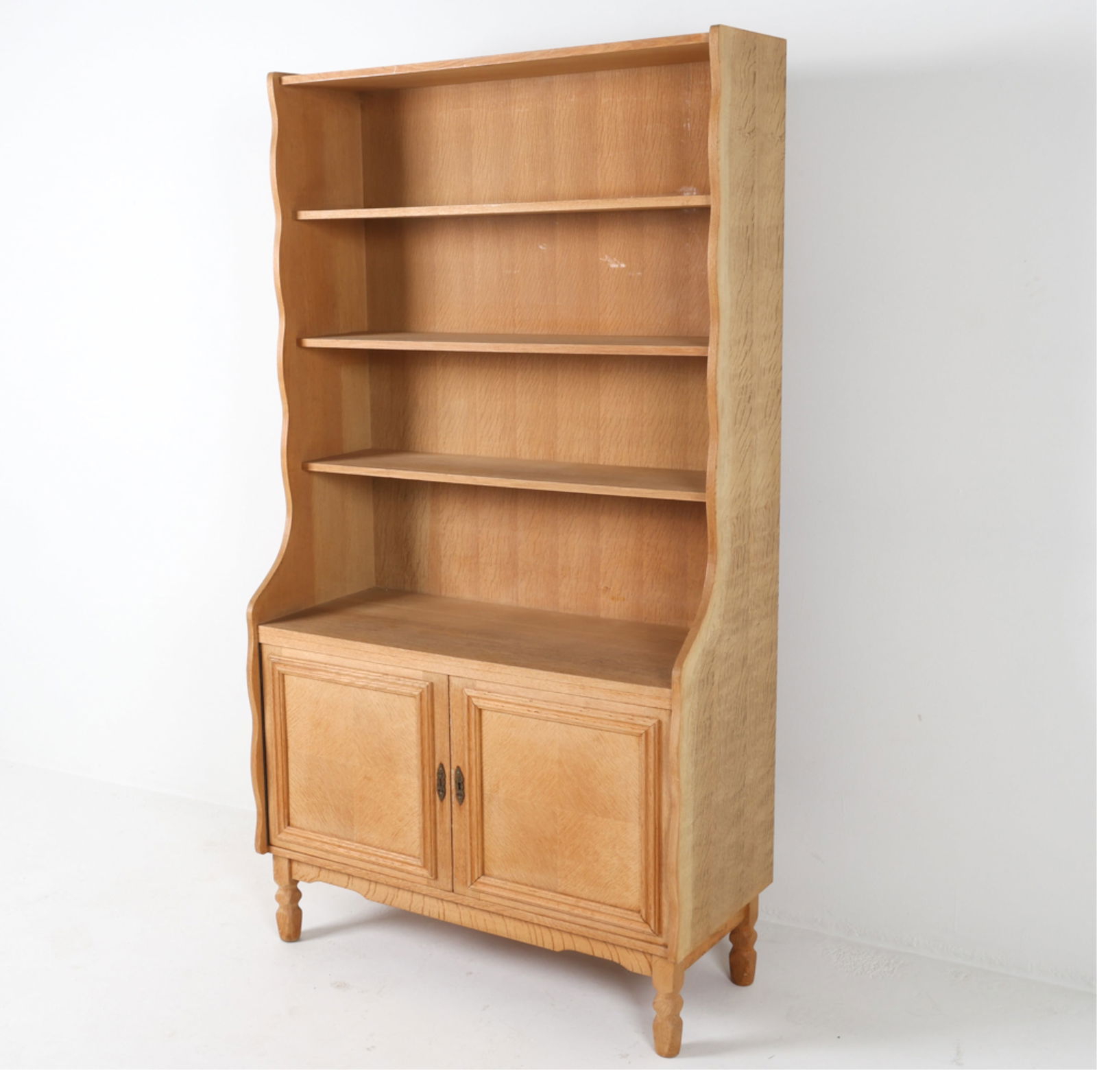 DANISH OAK BOOKCASE CABINET, CIRCA 1970'S (1 of 17)