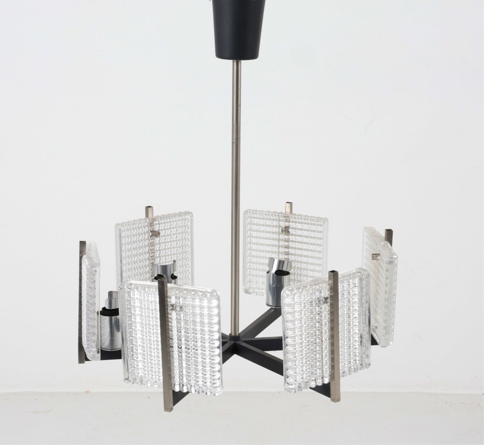 GERMAN CRYSTAL CHANDELIER ATTR. KAISER-LEUCHTEN (1 of 13)