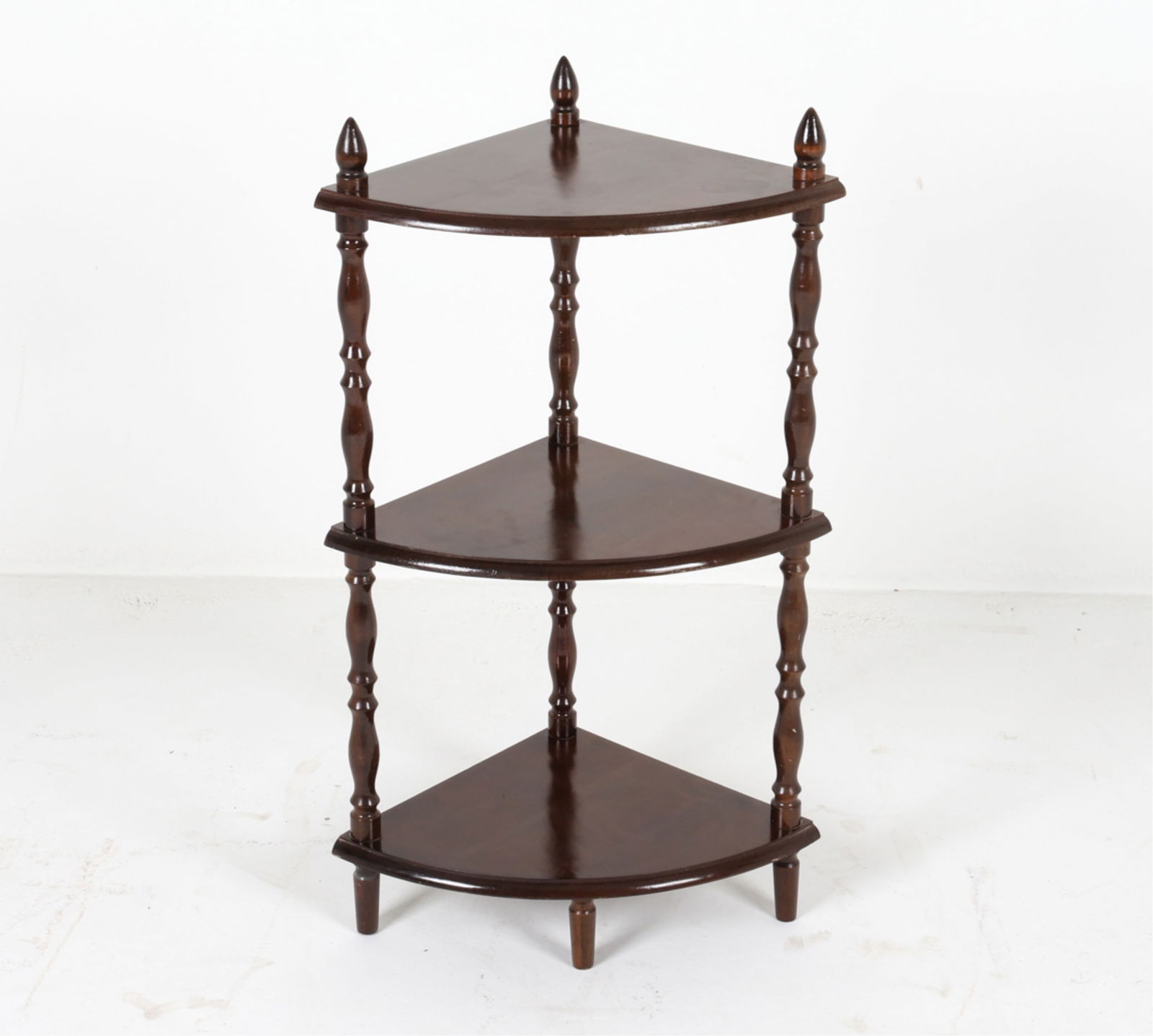 SCANDINAVIAN MAHOGANY CORNER SHELF (1 of 12)