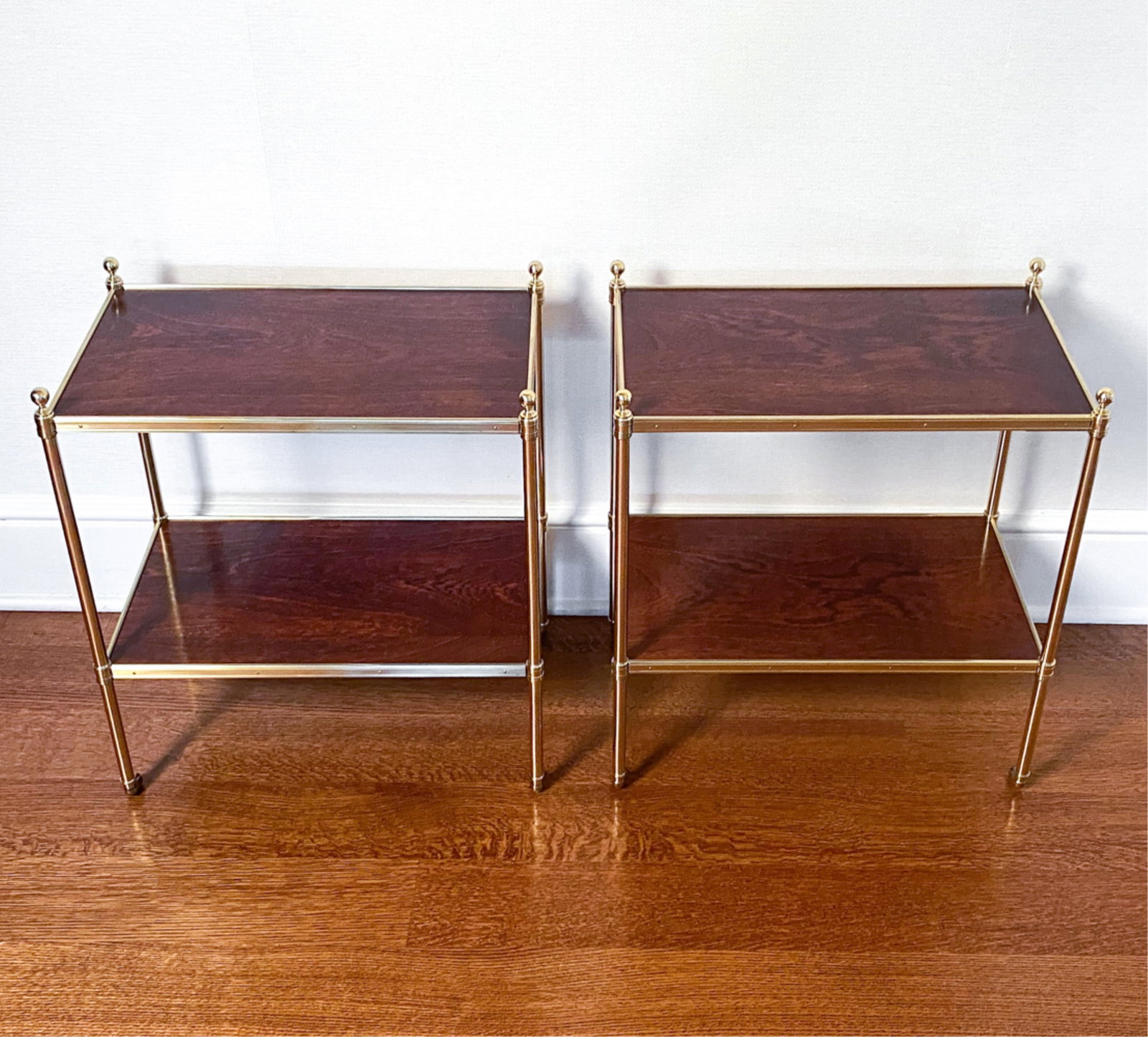MANNER OF MAISON BAGUES BRASS SIDE TABLES (1 of 10)