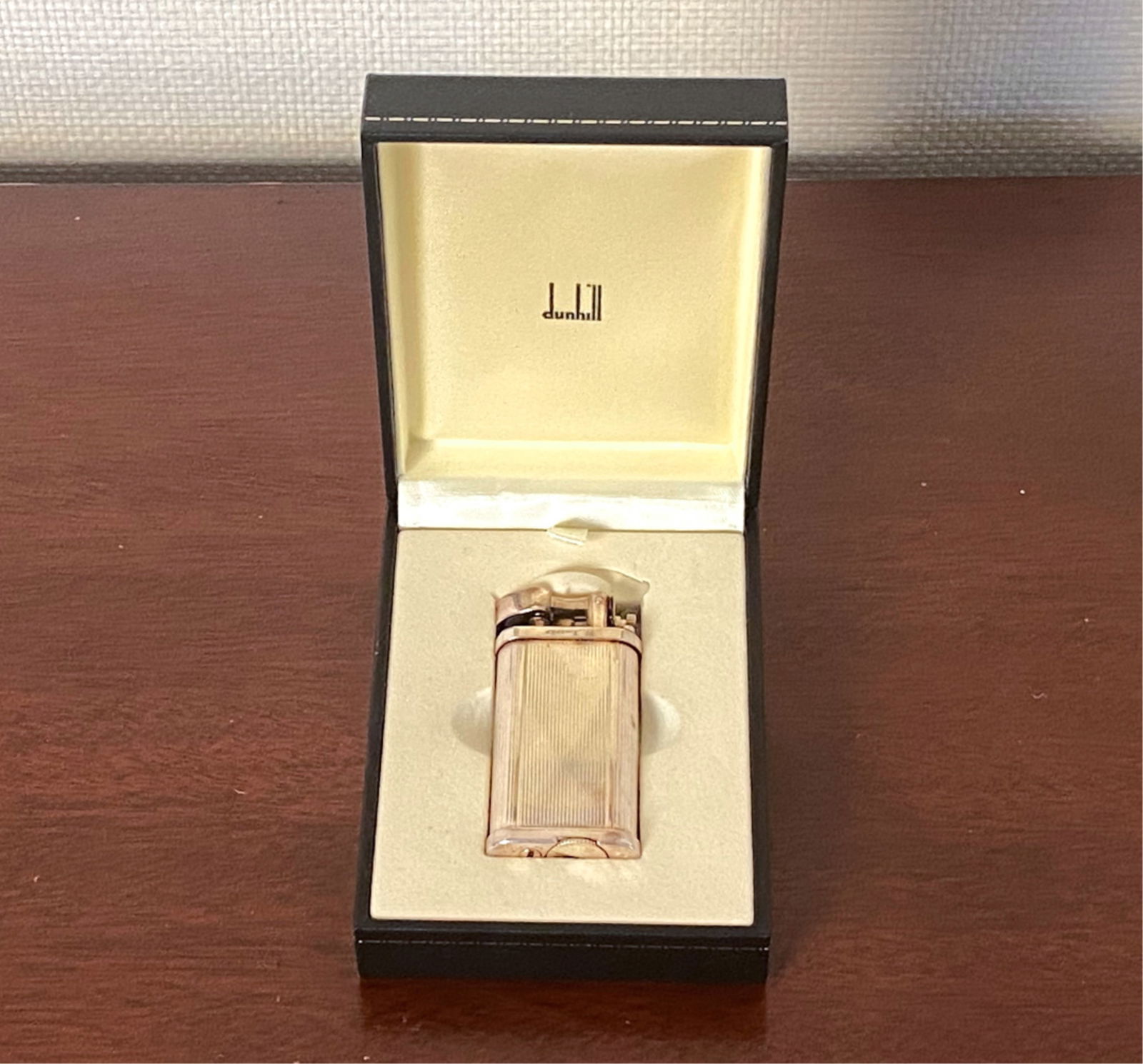 DUNHILL ENGLISH SILVER LIGHTER W/BOX (1 of 9)