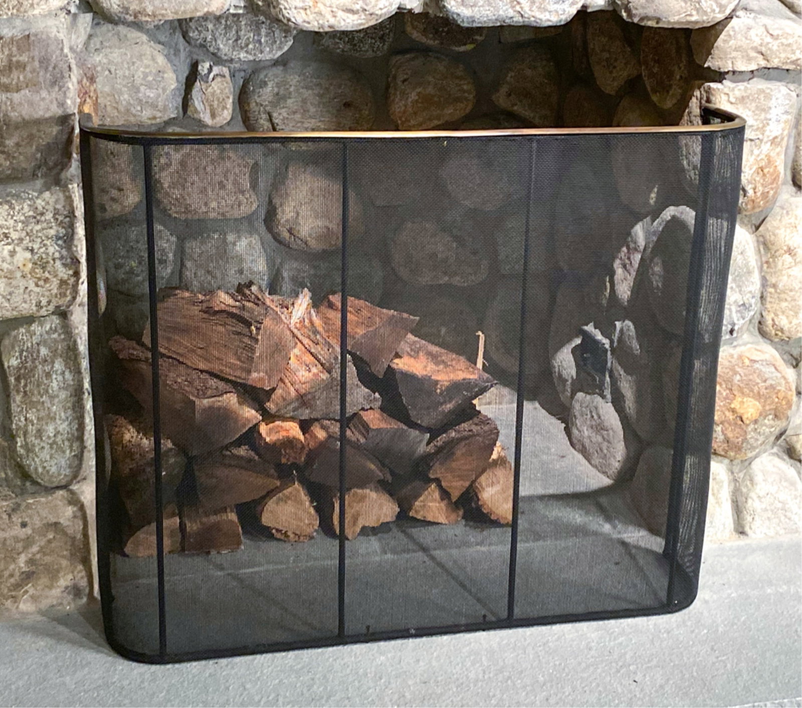 BRASS & IRON FIRESCREEN (1 of 8)