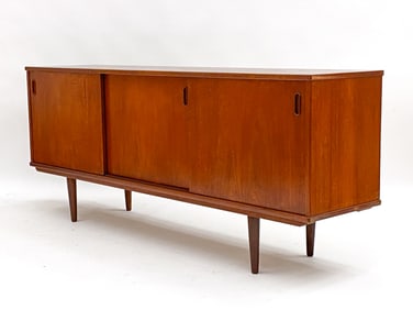 DANISH TEAK SIDEBOARD MANNER OF HENRY HANSEN