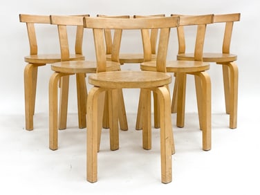 (6) BENTWOOD CHAIRS MANNER OF ALVAR AALTO