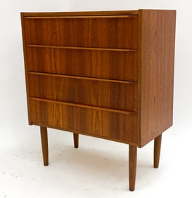 DANISH TEAK CHEST OF DRAWERS. C.1960'S