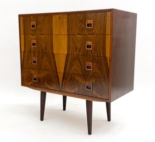 DANISH ROSEWOOD BROUER CHEST OF DRAWERS. C.1970'S