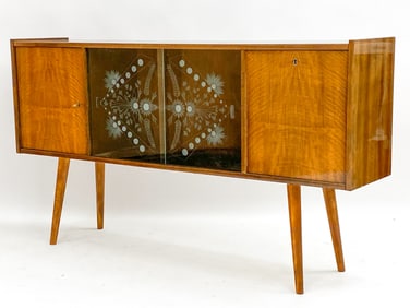 WALNUT SIDEBOARD. C.1960'S