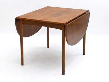 DANISH TEAK BREAKFAST TABLE W/ LEAVES