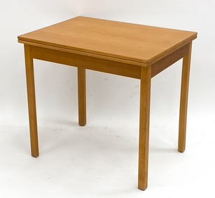 DANISH OAK EXPANDING TABLE, MOGENSEN STYLE C.1960