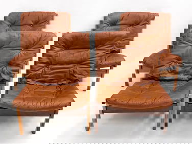(4) ROSEWOOD TORBJORN AFDAL 'HUNTER' CHAIRS