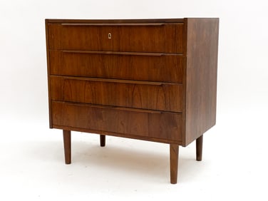 DANISH ROSEWOOD CHEST OF DRAWERS. C.1950'S