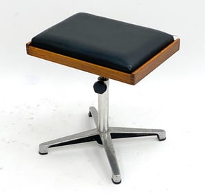 DANISH TEAK PIANO BENCH STOOL
