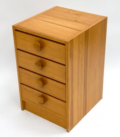 DANISH PINE CHEST OF DRAWERS. C 1960'S