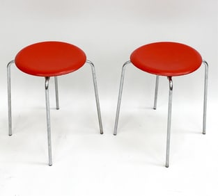ARNE JACOBSEN FOR FRITZ HANSEN DOT STOOLS