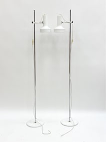 PAIR OF DANISH ADJUSTABLE FLOOR LAMPS C. 1970S