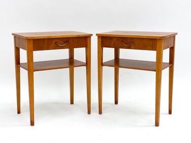 PAIR OF DANISH TEAK NIGHTSTANDS. C.1970'S