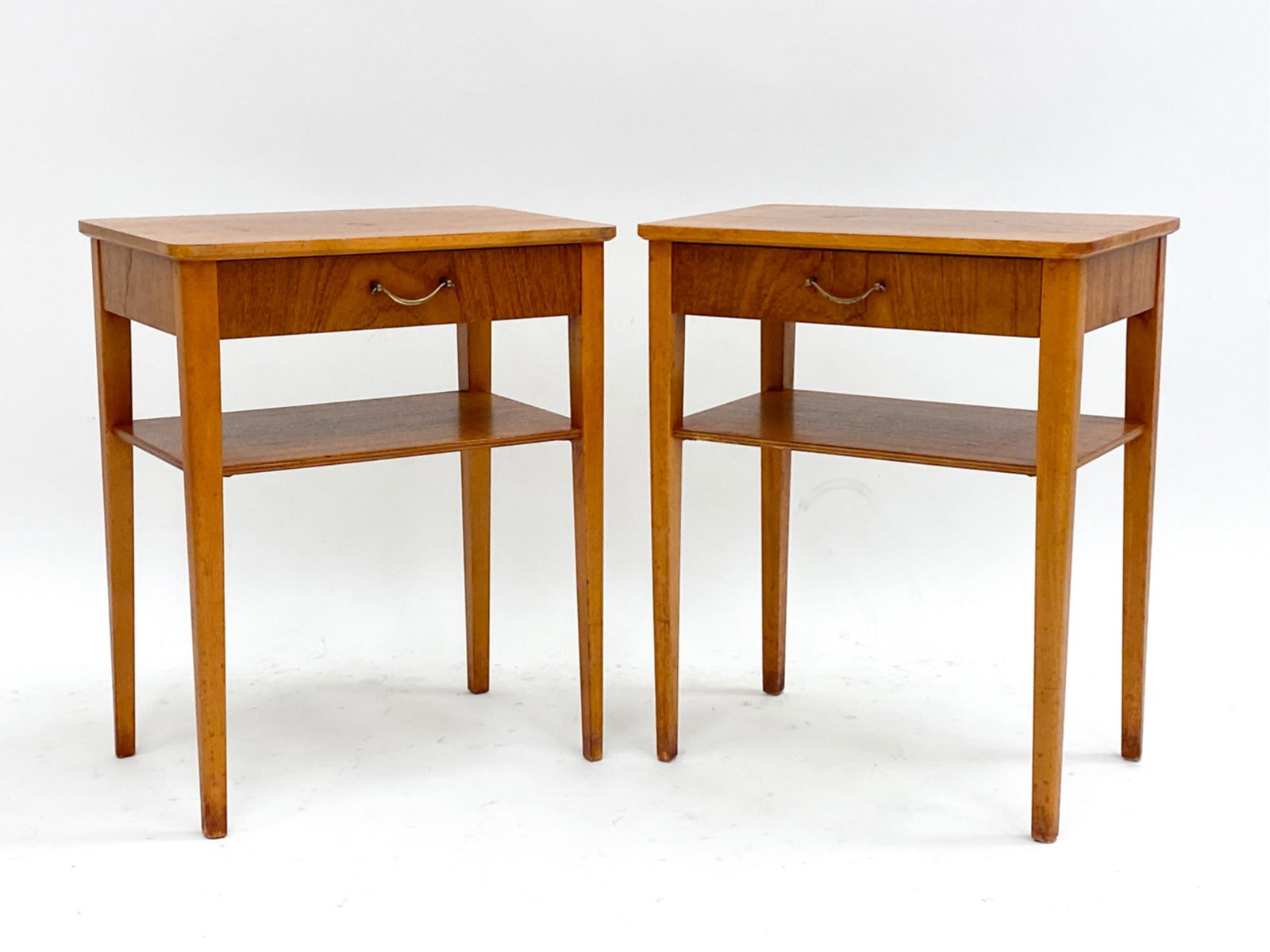 PAIR OF DANISH TEAK NIGHTSTANDS. C.1970'S (1 of 16)