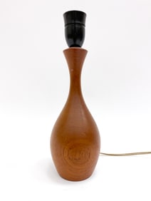 DANISH BULBOUS TEAK LAMP C.1970'S