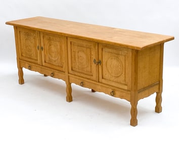 DANISH OAK SIDEBOARD IN THE MANNER OF KJAERNULF