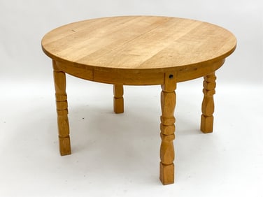 DANISH OAK DINING TABLE ATTR KJAERNULF