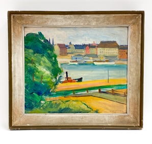 1946 FINNISH LANDSCAPE O/B PAINTING