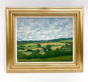 JORGEN PETERSEN 1923 DANISH LANDSCAPE O/C
