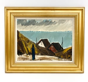 1976 DANISH O/C "HOUSE BY THE SEA"