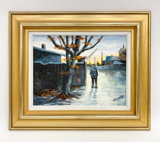 BIRGER TH HANSEN DANISH O/C STREET SCENE