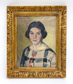 ANTIQUE DANISH O/C PORTRAIT PAINTING