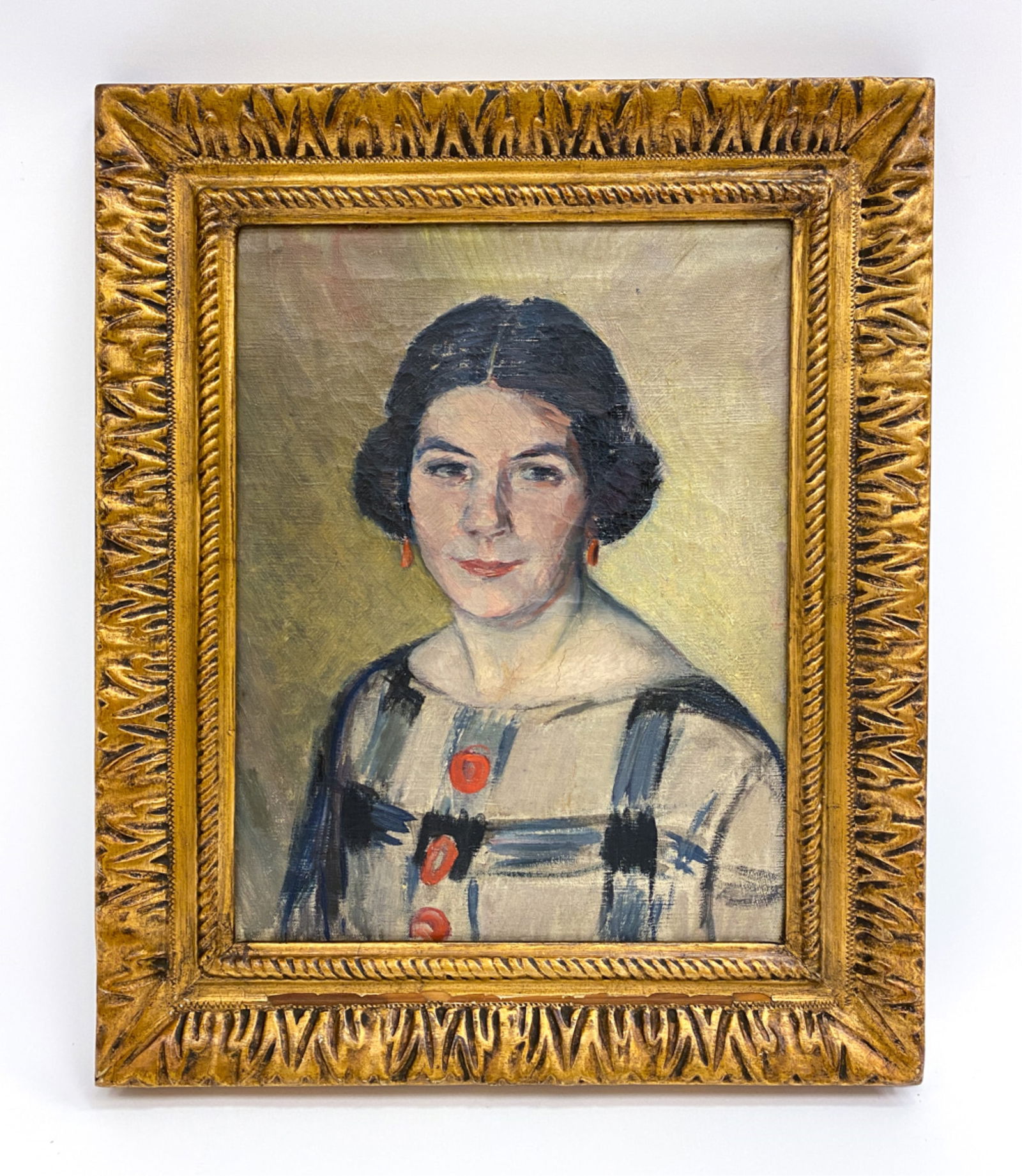 ANTIQUE DANISH O/C PORTRAIT PAINTING (1 of 4)