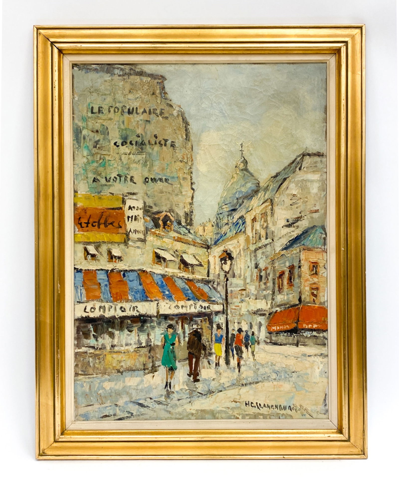 SIGNED FRENCH SCHOOL IMPRESSONIST O/C (1 of 6)