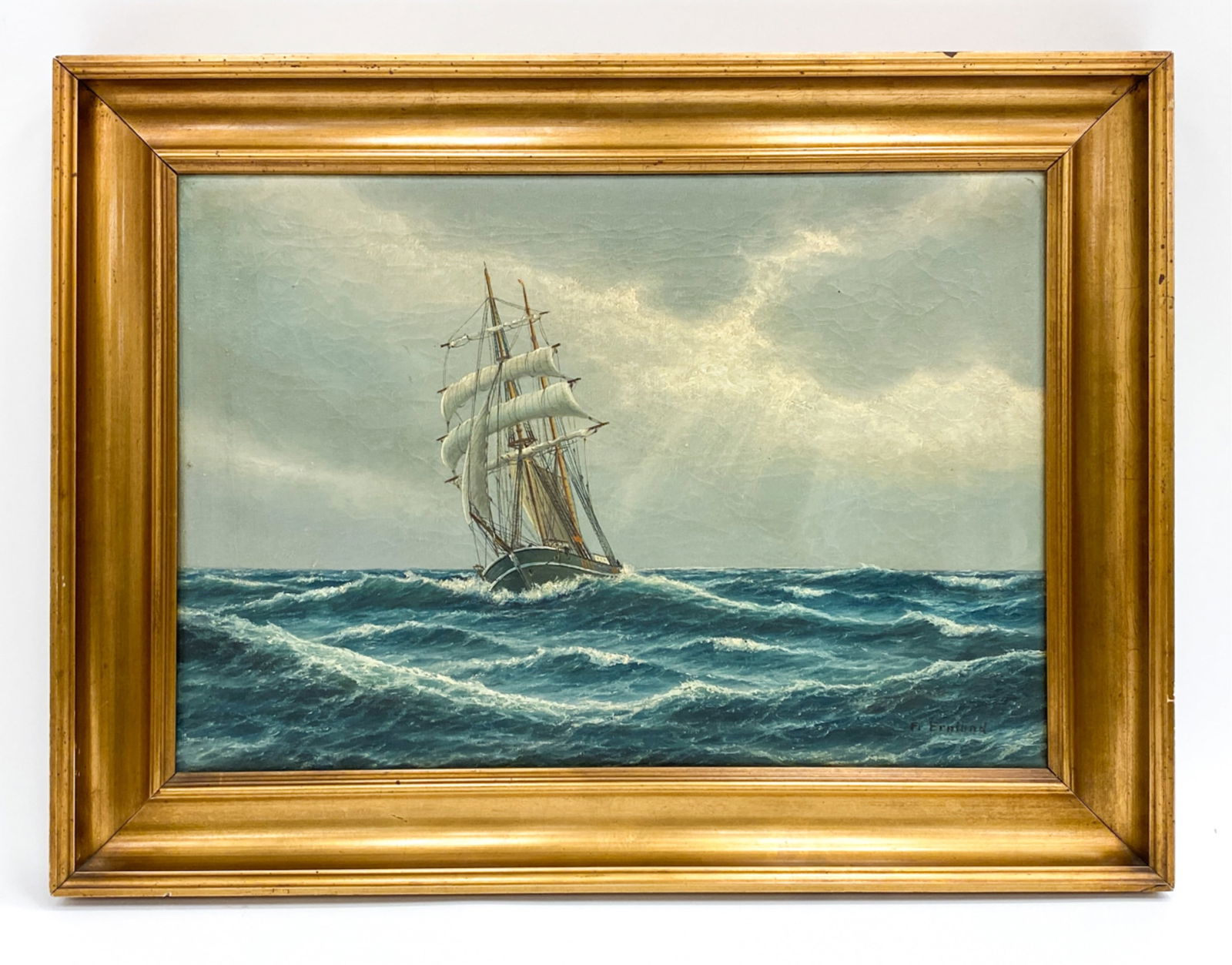 FREDERIK ERNLUND (DANISH 1879-1957) O/C PAINTING (1 of 7)