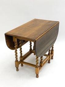 ENGLISH OAK GATELEG DROP LEAF DINING TABLE
