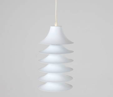 JORGEN GAMMELGAARD TIP-TOP PENDANT LAMP: For Design Forum. Denmark, circa 1970's. Dimensions: H 13.25" x W 7.75". Condition: Wiring untested. Wear consistent with age and use.