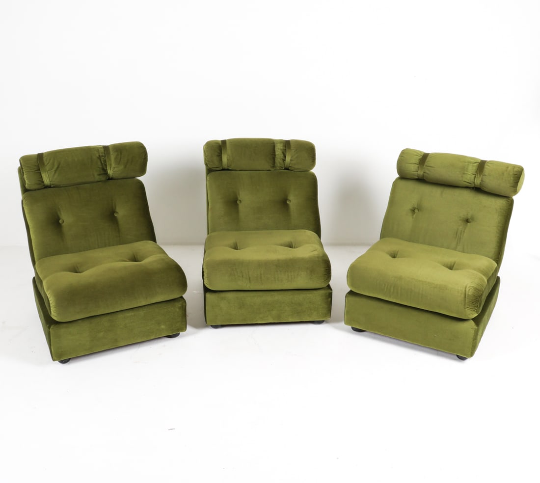 (3) SPACE-AGE MODULAR SECTIONAL CHAIRS, C.1970'S (1 of 13)