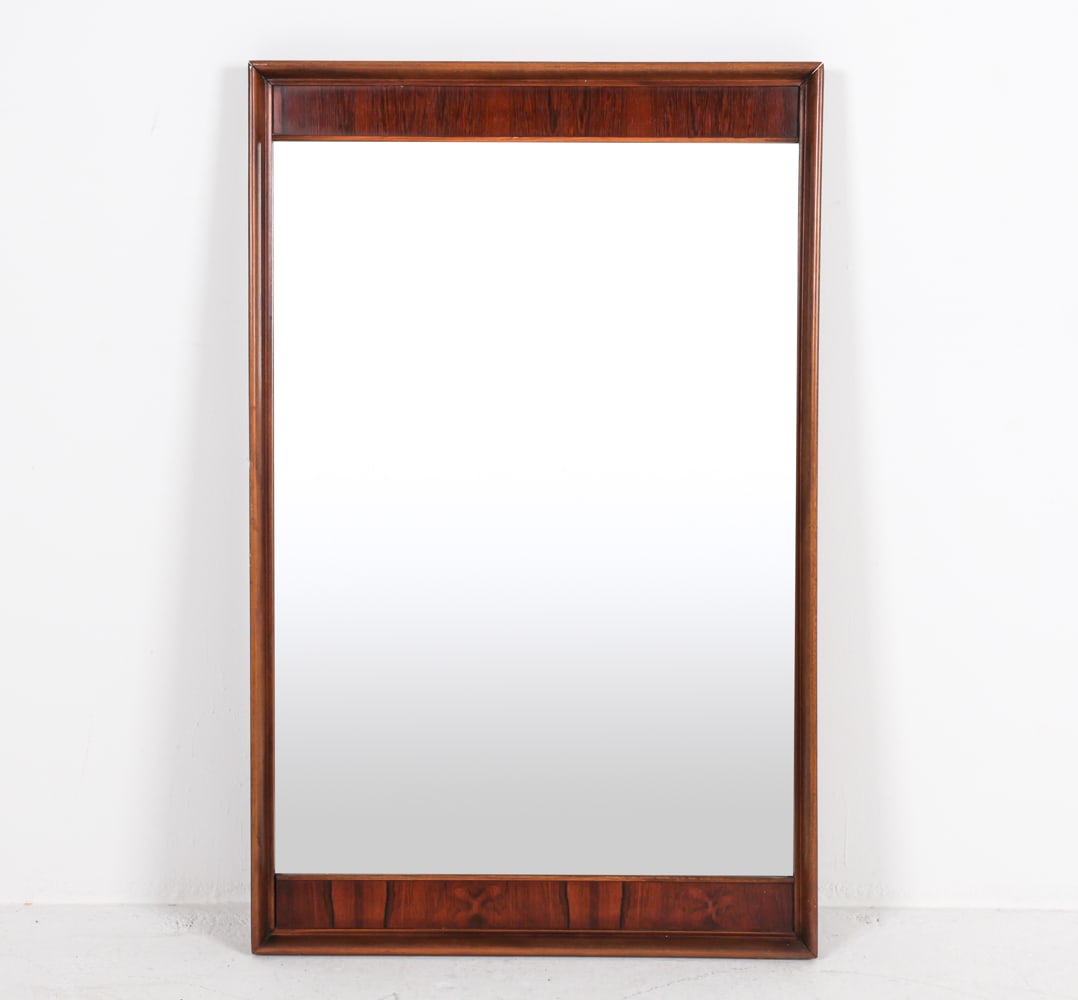 KENT-COFFEY WALNUT & ROSEWOOD WALL MIRROR (1 of 12)