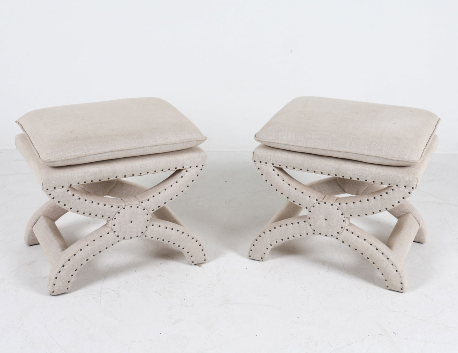 PAIR OF RESTORATION HARDWARE BENCHES (1 of 17)