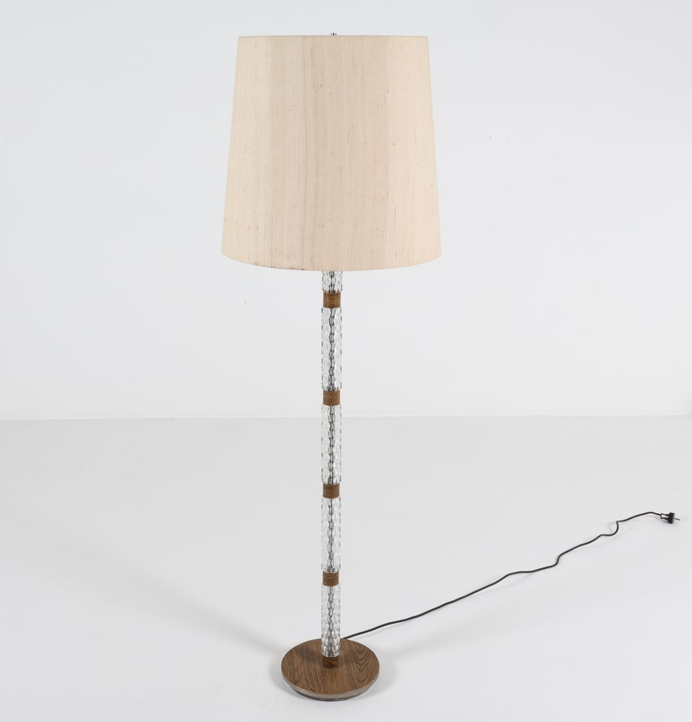 RICHARD ESSIG STYLE CRYSTAL FLOOR LAMP C.1970'S (1 of 12)