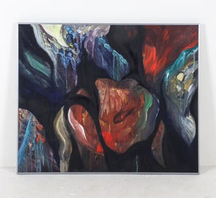 BETH NAHOM - ASBTRACT O/C PAINTING