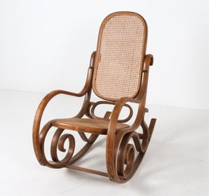 THONET STYLE BENTWOOD ROCKING CHAIR