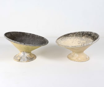 (2) WILLY GUHL FOR ETERNIT CONCRETE PLANTERS