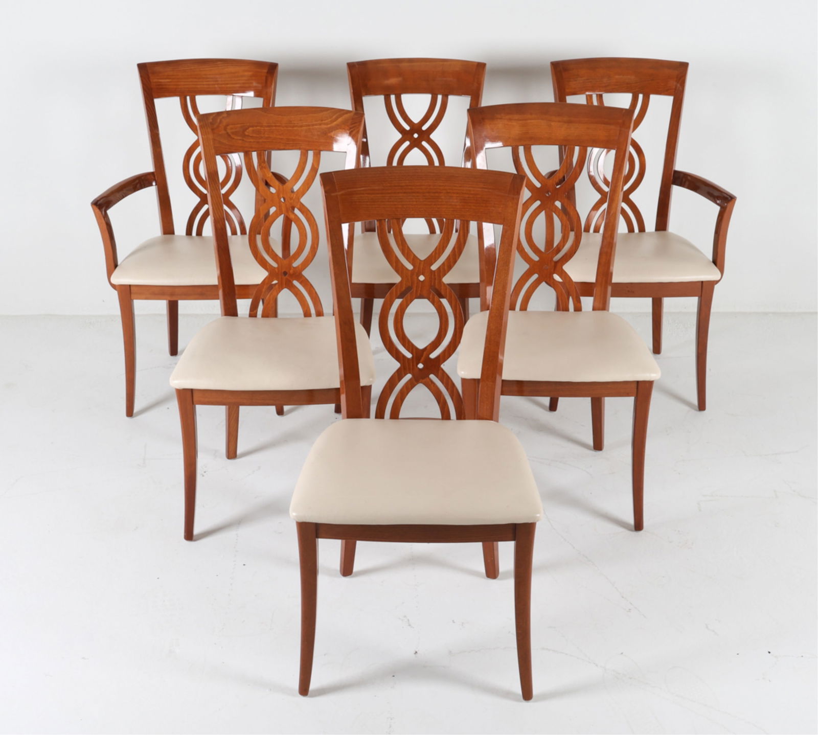 (6) ITALIAN DECO STYLE DINING CHAIRS (1 of 14)
