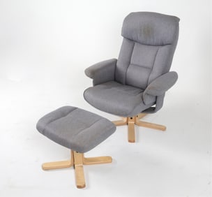 'CHARLES' LOUNGE CHAIR AND OTTOMAN FROM SVITA