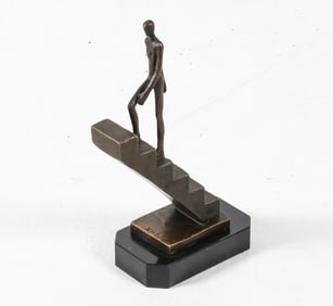 CONTEMPORARY SIGNED BRONZE SCULPTURE